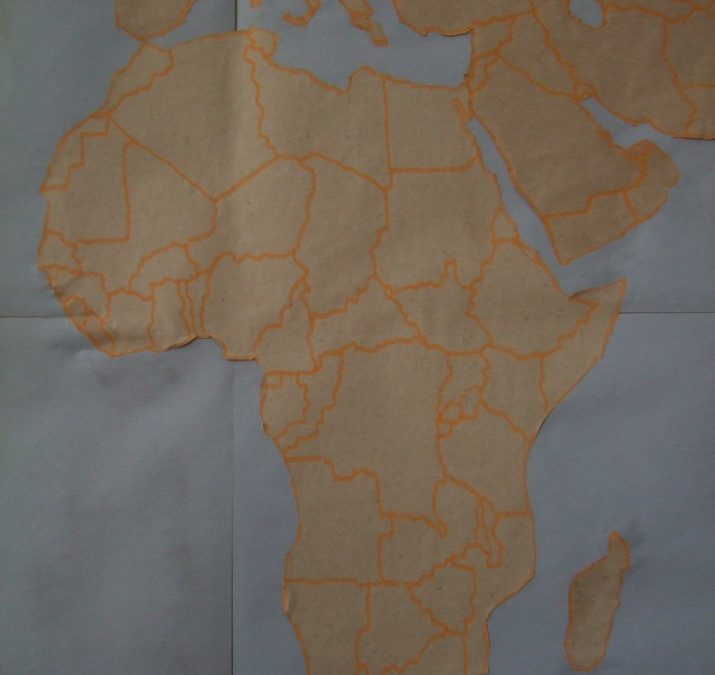 Algeria’s strategic position highlighted on the Africa map