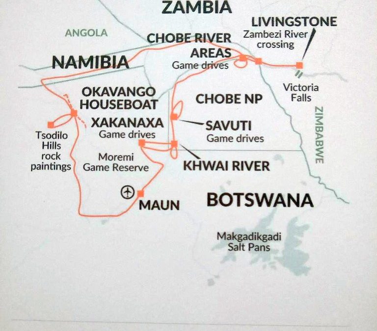 Discover the Rich Geography and Culture of Botswana on the Map