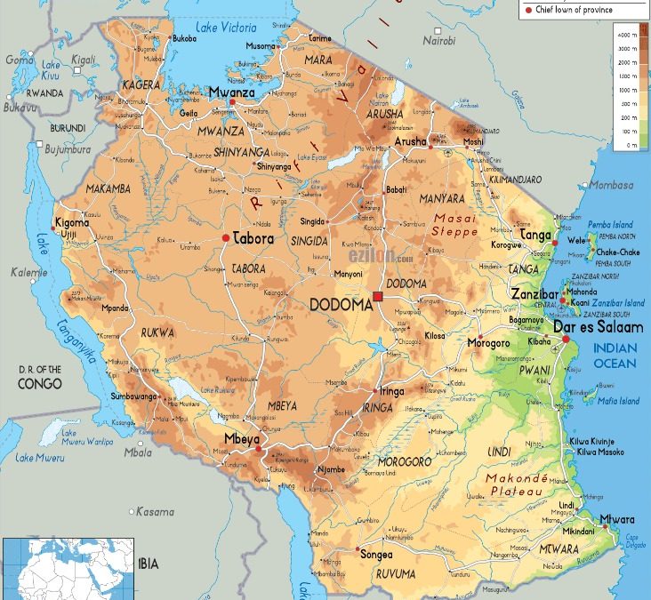 Explore the Detailed Tanzania Mapa for Travel and Navigation